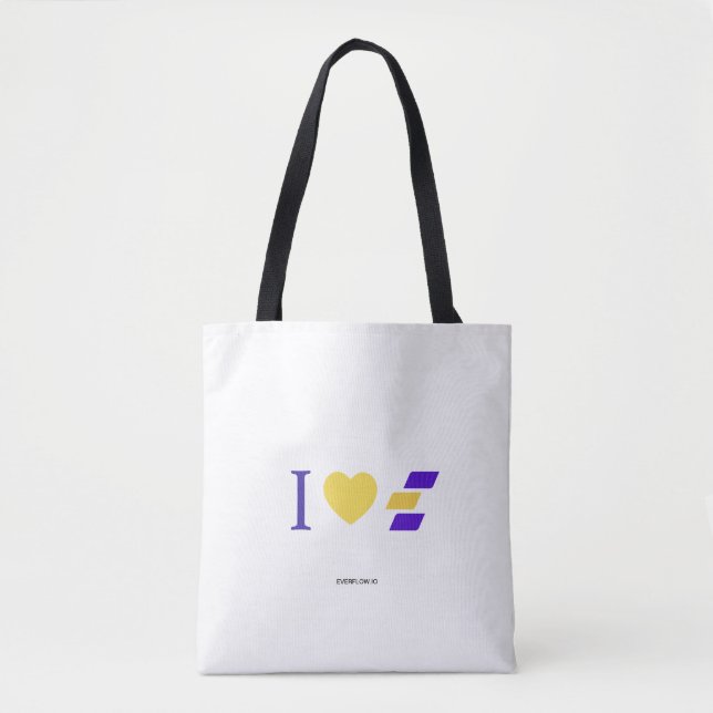 I Liebe Everflow Tote Tasche (Vorderseite)
