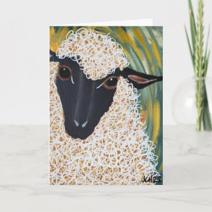 I Liebe Ewe Sheep Art Faltenkarte Grußkarte Karte