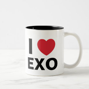 I Liebe Exo Schale Zweifarbige Tasse