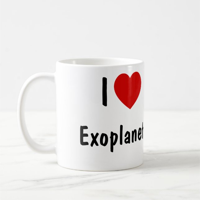 I Liebe Exoplanten Tasse (Links)
