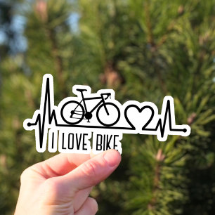 I Liebe Fahrrad Aufkleber