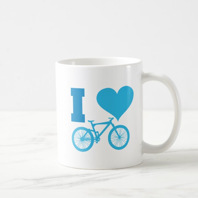 I Liebe-Fahrrad Tasse (Rechts)