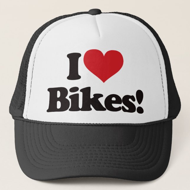I Liebe-Fahrräder! Truckerkappe (Vorderseite)