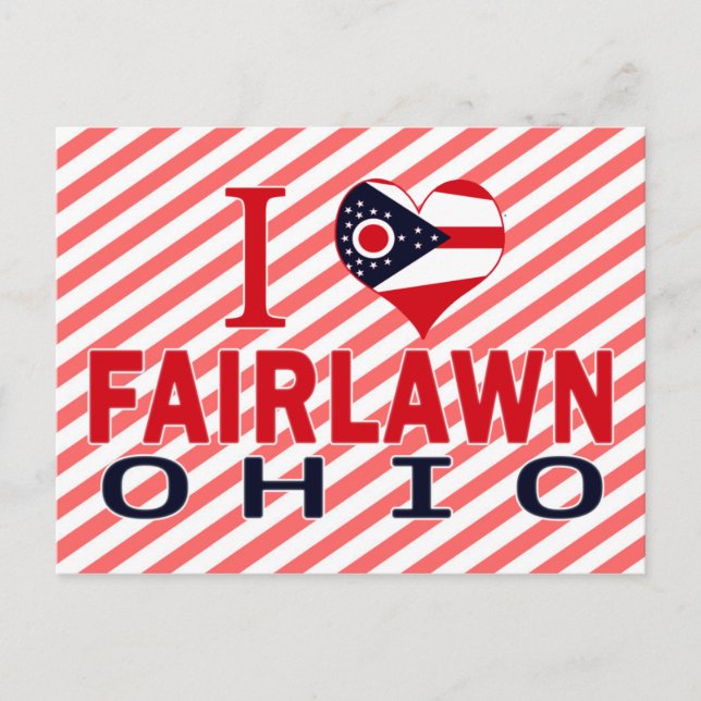 I Liebe Fairlawn, Ohio Postkarte (Vorderseite)