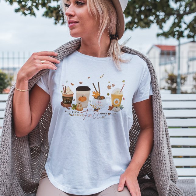 I Liebe Fall | Pumpkin Gewürz Latte T-Shirt (Von Creator hochgeladen)
