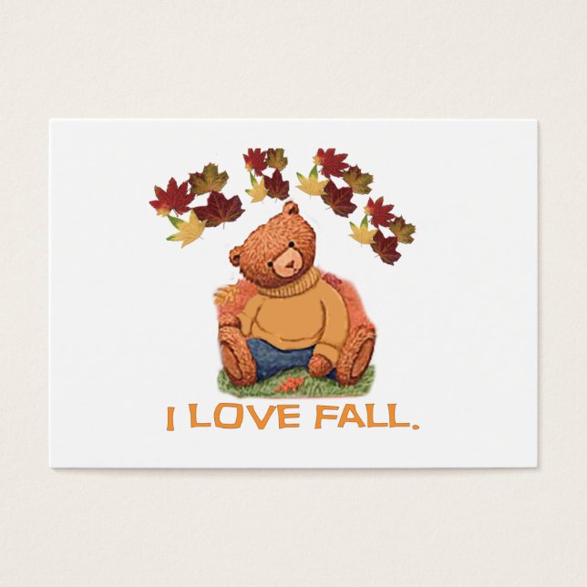 I Liebe Fall Teddy Bär (Vorderseite)