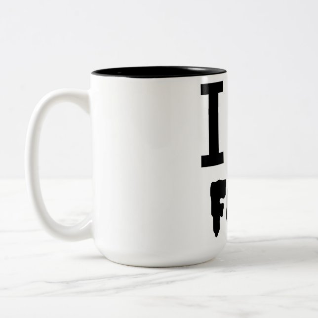 I Liebe Fall Zweifarbige Tasse (Links)