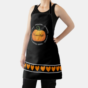 I Liebe fällt All-over-Print-Schürze Schürze