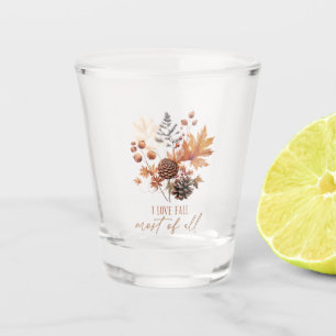 I Liebe fällt am meisten - Blätter Schnapsglas