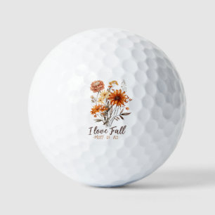 I Liebe fällt am meisten - Herbstblätter Golfball