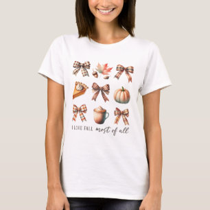 I Liebe fällt am meisten von allen Herbst Saison E T-Shirt