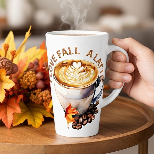 I Liebe fällt ein Latte' Milchtasse (Von Creator hochgeladen)
