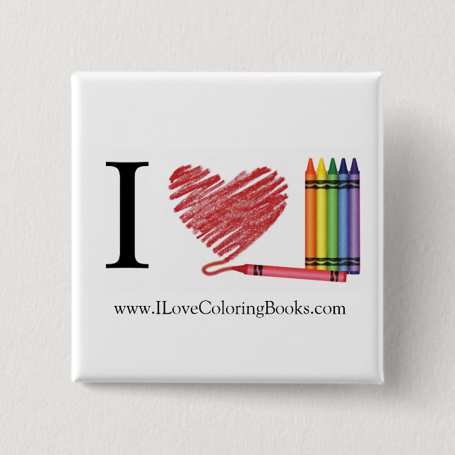 I Liebe-färbenknopf Button (Vorderseite)