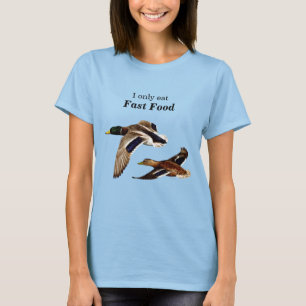 I Liebe Fast Food Funny Duck Jagen T-Shirt