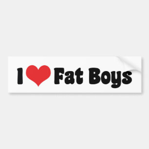 I Liebe Fat Boys Autoaufkleber