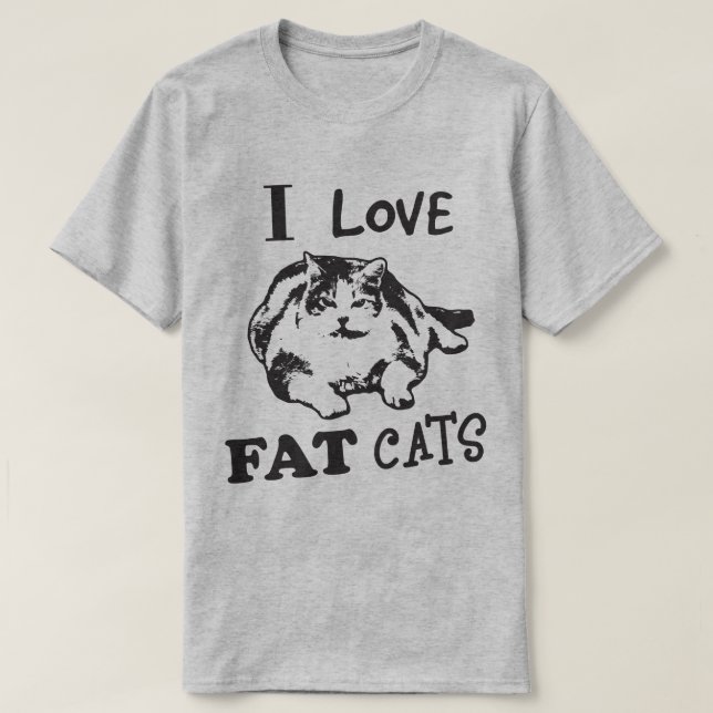 I LIEBE-FAT-KATZEN! T-Shirt (Design vorne)