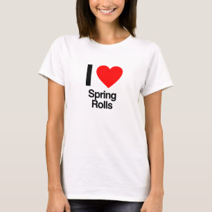 i Liebe Federrollen T-Shirt