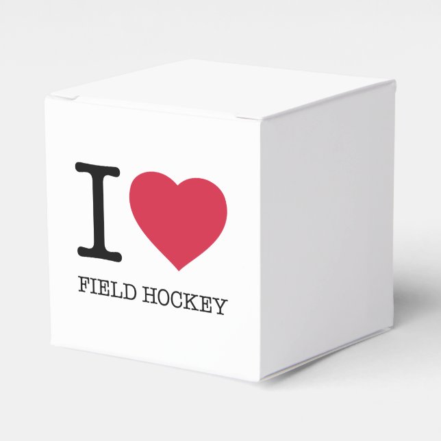 I LIEBE FELD HOCKEY GESCHENKSCHACHTEL (Vorderseite)