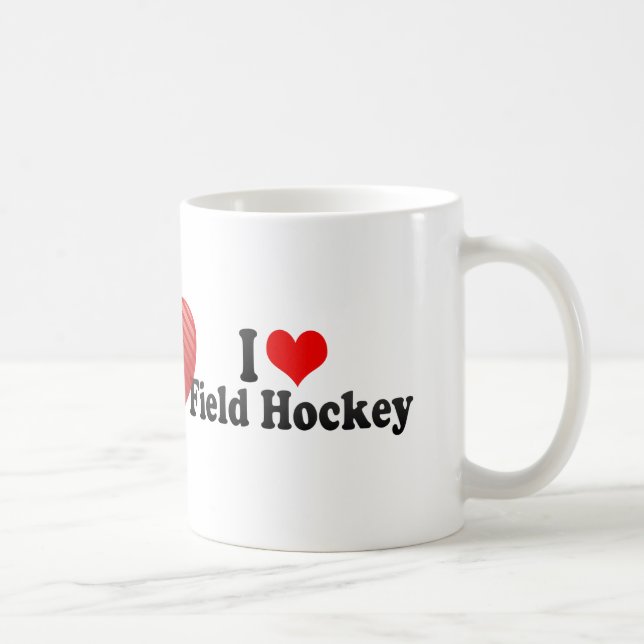 I Liebe-Feld-Hockey Kaffeetasse (Rechts)
