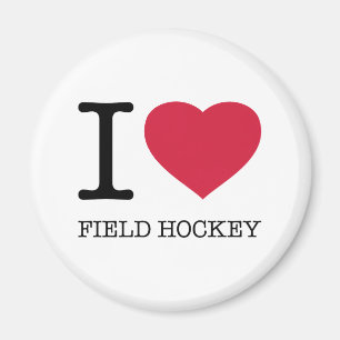 I LIEBE FELD HOCKEY MAGNET