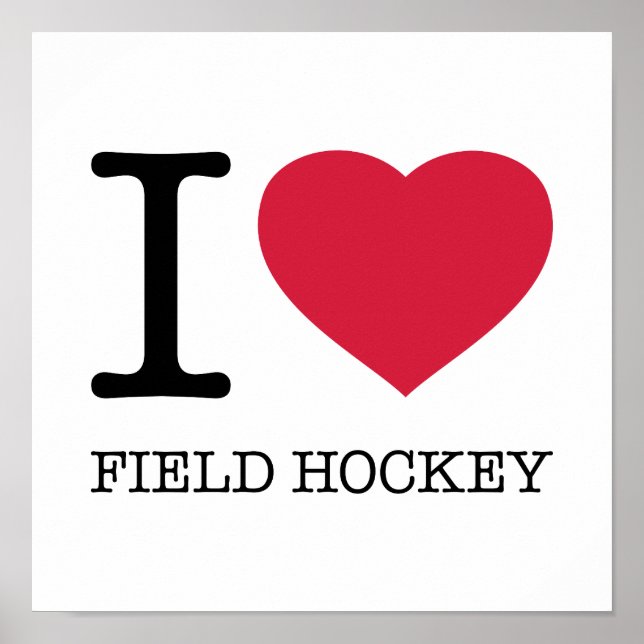 I LIEBE FELD HOCKEY POSTER (Vorne)