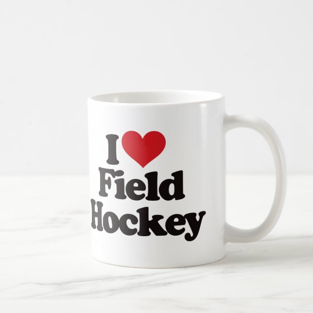 I Liebe-Feld-Hockey Tasse (Rechts)