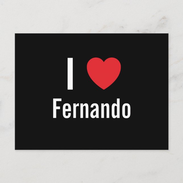 I Liebe Fernando Postkarte (Vorderseite)