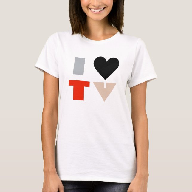 I LIEBE-FERNSEHEN T-Shirt (Vorderseite)