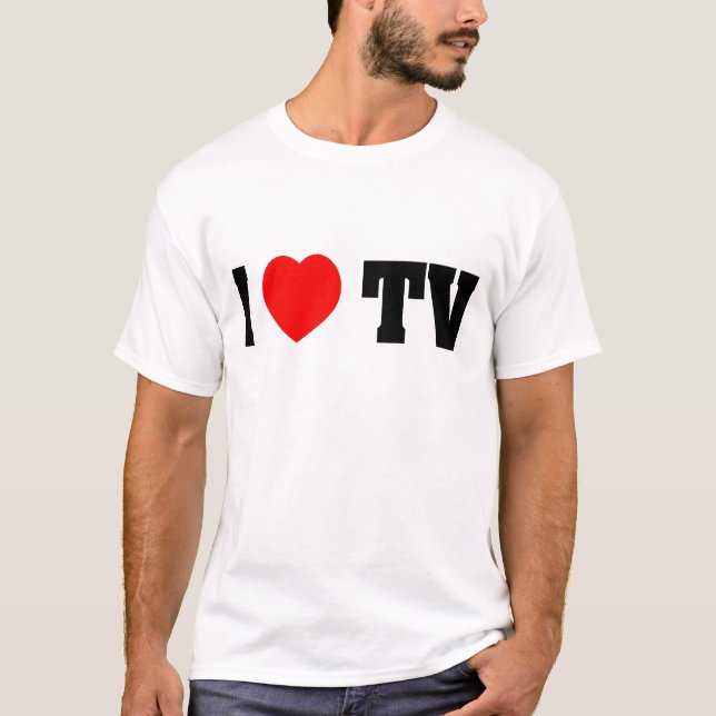 I Liebe Fernsehen T-Shirt (Vorderseite)