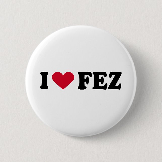 I LIEBE FEZ BUTTON (Vorderseite)