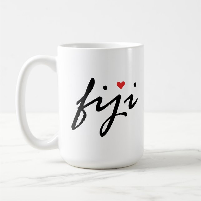 I Liebe Fidschi Kaffeetasse (Links)