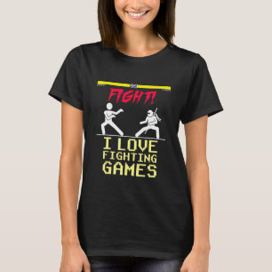 I Liebe Fighting Games Fight Video Game Wettbewerb T-Shirt