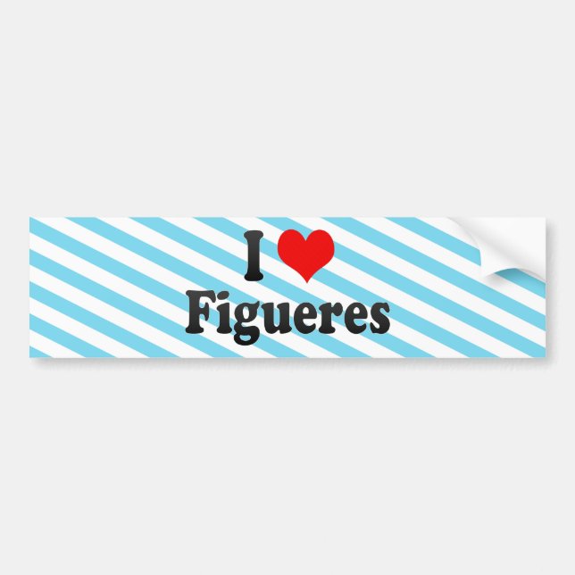 I Liebe Figueres, Spanien Autoaufkleber (Vorne)