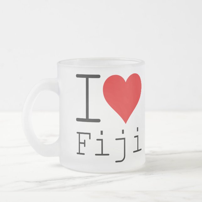 I LIEBE FIJI MATTGLASTASSE (Links)
