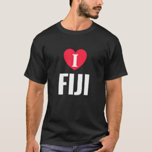 I Liebe Fiji Patriotic Zuhause Country Travel T-Shirt