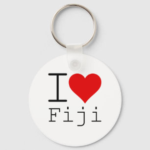 I LIEBE FIJI SCHLÜSSELANHÄNGER
