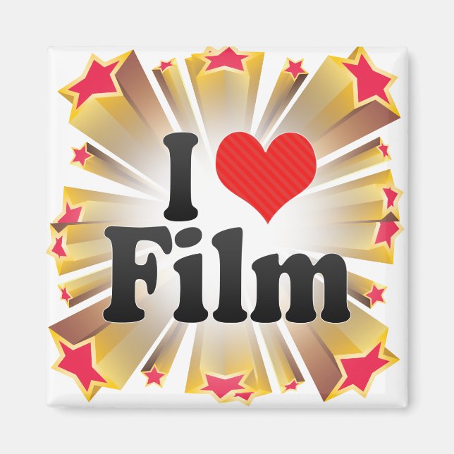 I Liebe Film Magnet (Vorne)