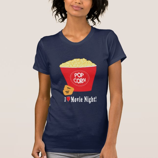I Liebe-Film-Nacht T-Shirt (Vorderseite)