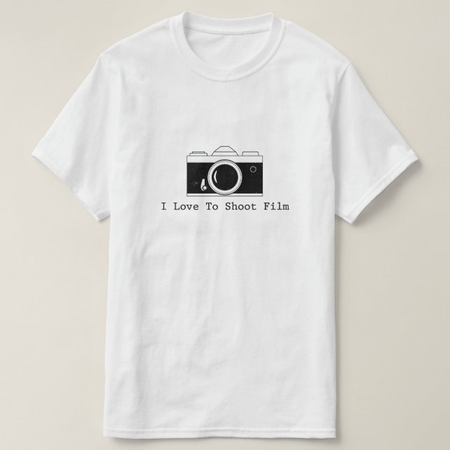I Liebe, Film zu schießen T-Shirt (Design vorne)
