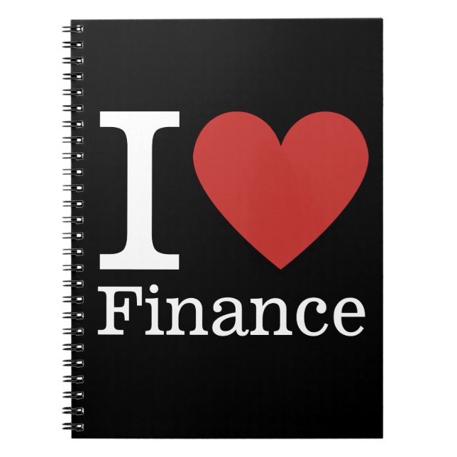 I ❤️ Liebe Finanzen - Finanzabteilung NOTEBOOK Notizblock (Vorderseite)