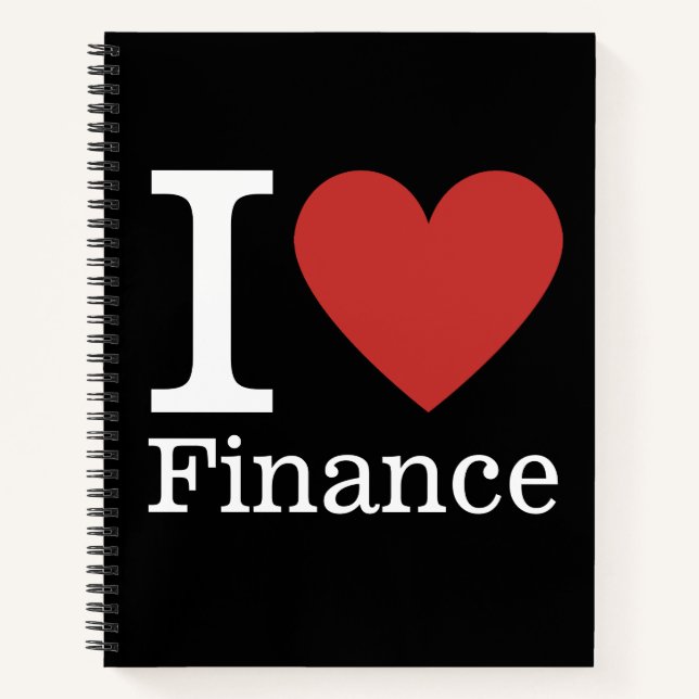 I ❤️ Liebe Finanzen - Finanzabteilung NOTEBOOK Notizbuch (Vorderseite)