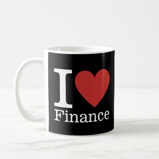 I ❤️ Liebe Finanzen - Finanzabteilung - Tasse (Links)