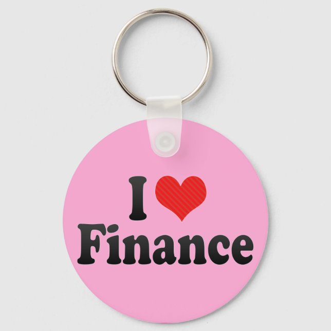 I Liebe Finanzen Schlüsselanhänger (Vorderseite)