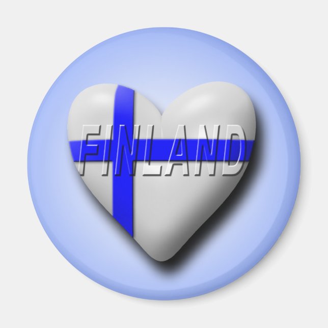 I Liebe Finnland Magnet (Vorne)