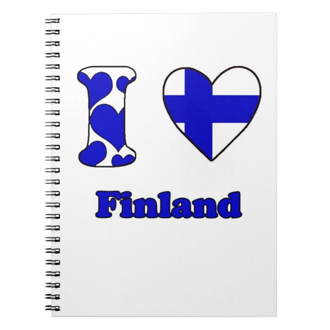 I Liebe Finnland Notizblock (Vorderseite)
