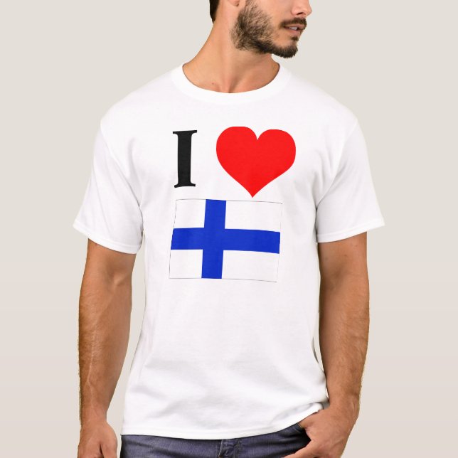 I Liebe Finnland T-Shirt (Vorderseite)