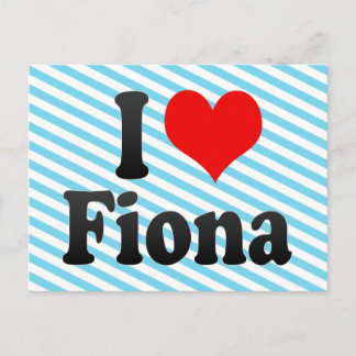 I Liebe Fiona Postkarte