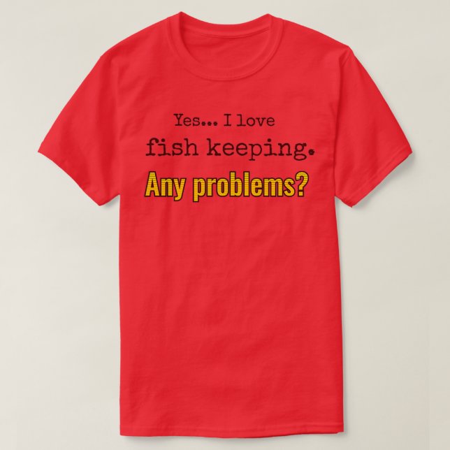 I Liebe Fisch Behaltend 1 T-Shirt (Design vorne)