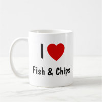 I Liebe Fisch und Chips