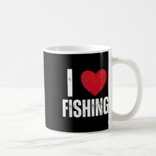 I Liebe Fischerei Geschenke für Kinder Fischen Män Kaffeetasse